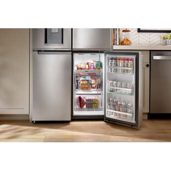 Whirlpool 36 Inch Counter-Depth 4-Door French Door Refrigerator with 19.1 Cu.ft. Capacity, Adjustable Shelves, Gallon Door Bins, Deli Drawer, In-Door-Ice® and Water, Auto Ice Maker, and ENERGY STAR®: Fingerprint Resistant Stainless Steel — thumbnail 48