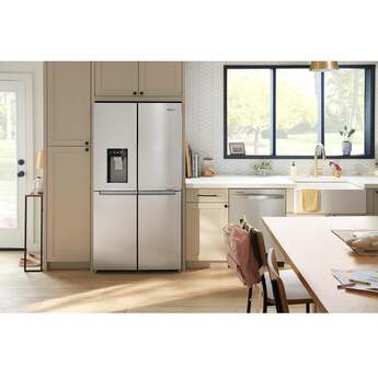 Whirlpool 36 Inch Counter-Depth 4-Door French Door Refrigerator with 19.1 Cu.ft. Capacity, Adjustable Shelves, Gallon Door Bins, Deli Drawer, In-Door-Ice® and Water, Auto Ice Maker, and ENERGY STAR®: Fingerprint Resistant Stainless Steel — thumbnail 50