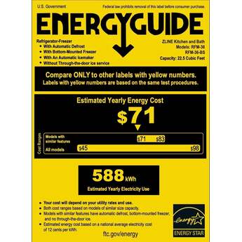 Z Line ZLINE RFM36 36 Inch Stainless Steel Counter Depth French Door Refrigerator — thumbnail 27