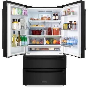 Z Line ZLINE RFM36BS 36 Inch Black Stainless Steel Counter Depth French Door Refrigerat — thumbnail 10
