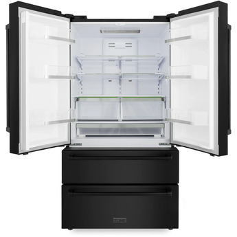 Z Line ZLINE RFM36BS 36 Inch Black Stainless Steel Counter Depth French Door Refrigerat — thumbnail 2