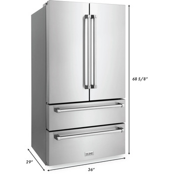 Z Line ZLINE RFM36BS 36 Inch Black Stainless Steel Counter Depth French Door Refrigerat — thumbnail 39