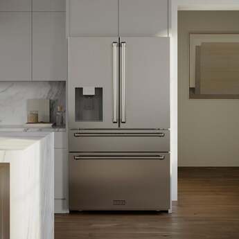 Z Line ZLINE RFMW36 36 Inch Stainless Steel Counter Depth French Door Refrigerator — thumbnail 6