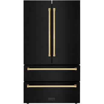 Z Line ZLINE RFMZ36BSCB  Autograph Edition Series 36 Inch Counter Depth French Door Ref