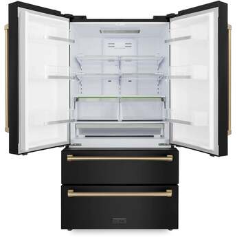 Z Line ZLINE RFMZ36BSCB  Autograph Edition Series 36 Inch Counter Depth French Door Ref — thumbnail 10