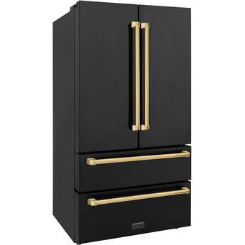 Z Line ZLINE RFMZ36BSCB  Autograph Edition Series 36 Inch Counter Depth French Door Ref — thumbnail 11