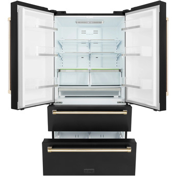 Z Line ZLINE RFMZ36BSCB  Autograph Edition Series 36 Inch Counter Depth French Door Ref — thumbnail 23