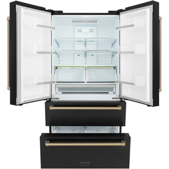 Z Line ZLINE RFMZ36BSCB  Autograph Edition Series 36 Inch Counter Depth French Door Ref — thumbnail 33