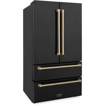 Z Line ZLINE RFMZ36BSCB  Autograph Edition Series 36 Inch Counter Depth French Door Ref — thumbnail 9
