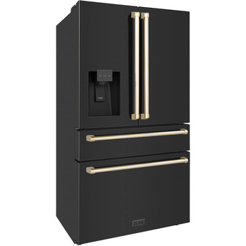 Z Line ZLINE RFMZW36BSCB  Autograph Edition Series 36 Inch Counter Depth French Door Re — thumbnail 5