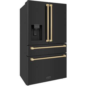 Z Line ZLINE RFMZW36BSCB  Autograph Edition Series 36 Inch Counter Depth French Door Re — thumbnail 9