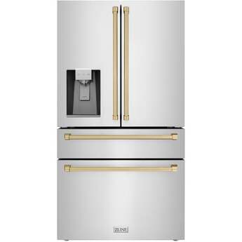 Z Line ZLINE RFMZW36CB  Autograph Edition Series 36 Inch Counter Depth French Door Refr