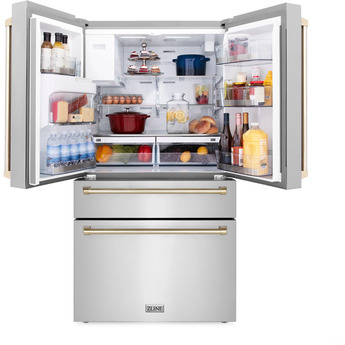 Z Line ZLINE RFMZW36MB  Autograph Edition Series 36 Inch Counter Depth French Door Refr