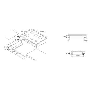 Bertazzoni CB36600XLP Professional Series 36 Inch Gas Sealed Burner Rangetop — thumbnail 3