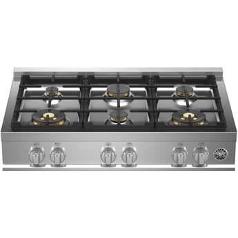 Bertazzoni MAST366RTBXTLP Master Series 36 Inch Gas Sealed Burner Rangetop