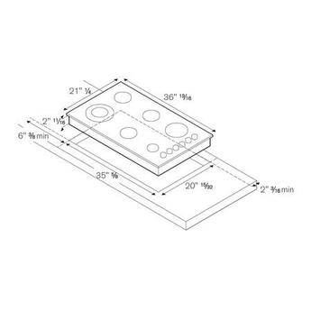 Bertazzoni QB36500XLP Professional Series 36 Inch Gas Sealed Burner Cooktop — thumbnail 2