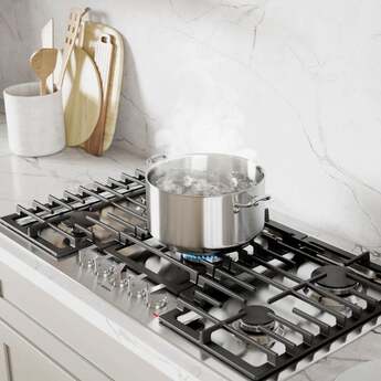 Bosch NGM5059UC 30 Inch 500 Series Gas Cooktop: Stainless Stainless Steel — thumbnail 3