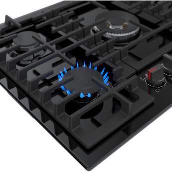 Bosch NGM8049UC 30 Inch Gas Cooktop 800 Series Black — thumbnail 15