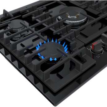 Bosch NGM8049UC 30 Inch Gas Cooktop 800 Series Black — thumbnail 2