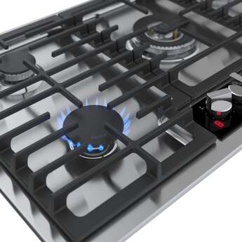 Bosch NGMP659UC 36 Inch Benchmark® Series Gas Cooktop: Stainless Stainless Steel — thumbnail 11