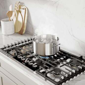 Bosch NGMP659UC 36 Inch Benchmark® Series Gas Cooktop: Stainless Stainless Steel — thumbnail 3