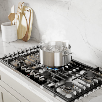 Bosch NGMP659UC 36 Inch Benchmark® Series Gas Cooktop: Stainless Stainless Steel — thumbnail 4
