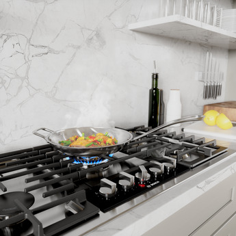 Bosch NGMP659UC 36 Inch Benchmark® Series Gas Cooktop: Stainless Stainless Steel — thumbnail 6