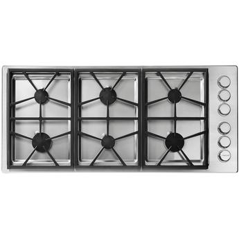 Dacor HPCT466GSLP Heritage Series 46 Inch Gas Sealed Burner Cooktop