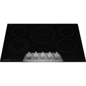Frigidaire Gallery 30 Inch Electric Cooktop With 5 Radiant Elements: Black Stainless Steel