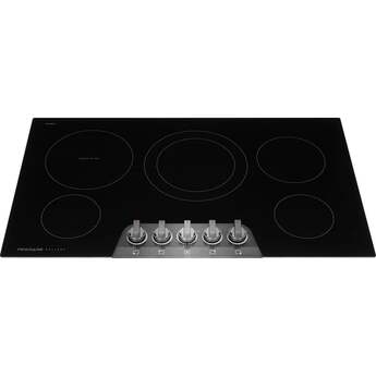 Frigidaire Gallery 36 Inch Electric Cooktop With 5 Radiant Elements: Black Stainless Steel