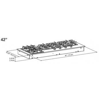 Fulgor Milano F4GK42S1 400 Series 44 Inch Gas Sealed Burner Cooktop — thumbnail 13