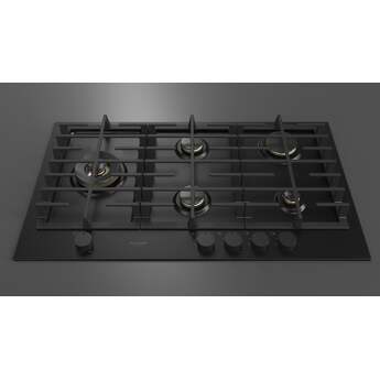 Fulgor Milano F4MEGK36MB1 36 Inch Matteo 400 Series Gas Cooktop, 5 Brass Burners, Wok Left: Matte Black — thumbnail 10