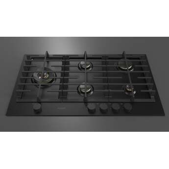 Fulgor Milano F4MEGK36MB1 36 Inch Matteo 400 Series Gas Cooktop, 5 Brass Burners, Wok Left: Matte Black — thumbnail 12