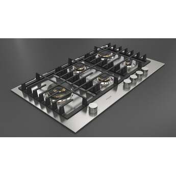 Fulgor Milano F4MEGK36S1 36 Inch Matteo 400 Series Gas Cooktop, 5 Brass Burners, Wok Left: Stainless Steel — thumbnail 15
