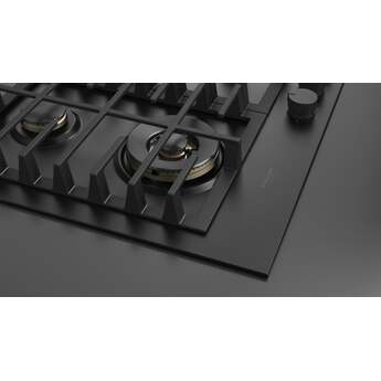 Fulgor Milano F4MGK24MB1 24 Inch Matteo 400 Series Gas Cooktop, 4 Brass Burners: Matte Matte Black — thumbnail 11