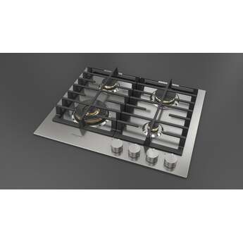Fulgor Milano F4MGK24S1 24 Inch Matteo 400 Series Gas Cooktop, 4 Brass Burners: Stainless Stainless Steel — thumbnail 15