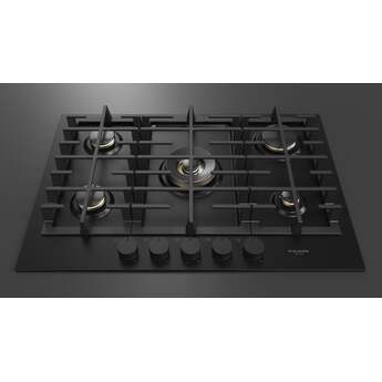 Fulgor Milano F4MGK30MB1 30 Inch Matteo 400 Series Gas Cooktop, 5 Brass Burners: Matte Matte Black — thumbnail 3