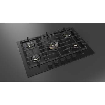 Fulgor Milano F4MGK30MB1 30 Inch Matteo 400 Series Gas Cooktop, 5 Brass Burners: Matte Matte Black — thumbnail 6