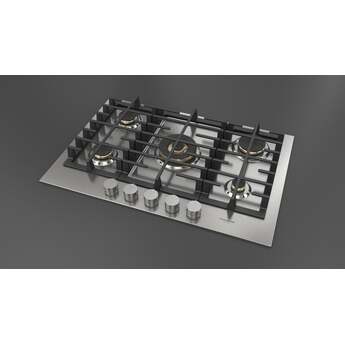 Fulgor Milano F4MGK30S1 30 Inch Matteo 400 Series Gas Cooktop, 5 Brass Burners: Stainless Stainless Steel — thumbnail 15