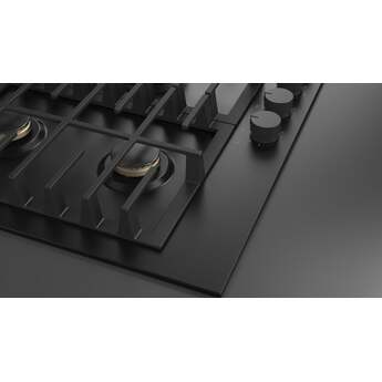 Fulgor Milano F4MTGK36MB1 36 Inch Matteo 400 Series Gas Cooktop, 5 Brass Burners: Matte Matte Black — thumbnail 10