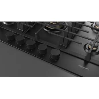 Fulgor Milano F4MTGK36MB1 36 Inch Matteo 400 Series Gas Cooktop, 5 Brass Burners: Matte Matte Black — thumbnail 11