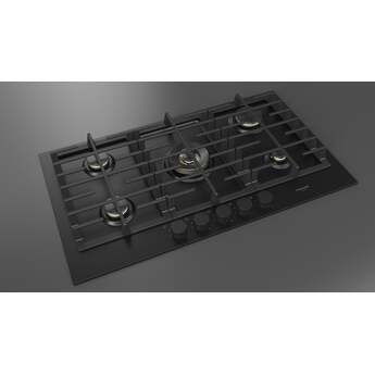 Fulgor Milano F4MTGK36MB1 36 Inch Matteo 400 Series Gas Cooktop, 5 Brass Burners: Matte Matte Black — thumbnail 15