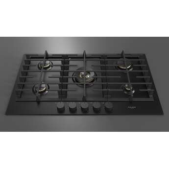 Fulgor Milano F4MTGK36MB1 36 Inch Matteo 400 Series Gas Cooktop, 5 Brass Burners: Matte Matte Black — thumbnail 7