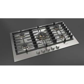 Fulgor Milano F4MTGK36S1 36 Inch Matteo 400 Series Gas Cooktop, 5 Brass Burners: Stainless Stainless Steel — thumbnail 13