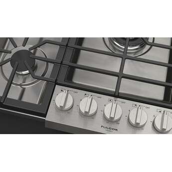 Fulgor Milano F4PGK305S2 30 Inch Distinto Gas Cooktop, 5 Aluminum Burners: Stainless Stainless Steel — thumbnail 2
