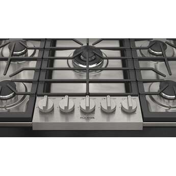 Fulgor Milano F4PGK305S2 30 Inch Distinto Gas Cooktop, 5 Aluminum Burners: Stainless Stainless Steel — thumbnail 3