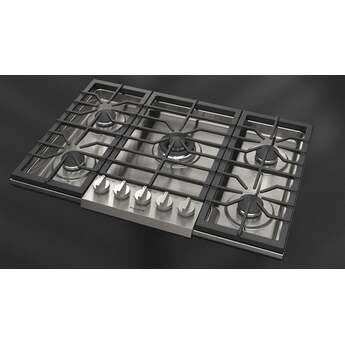 Fulgor Milano F4PGK305S2 30 Inch Distinto Gas Cooktop, 5 Aluminum Burners: Stainless Stainless Steel — thumbnail 4