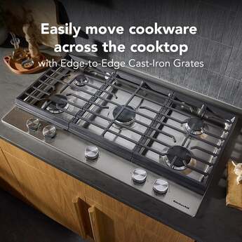 KitchenAid KitchenAid? 36 in. Gas Cooktop with 5 Versatile Burners: Stainless Steel — thumbnail 14