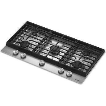 KitchenAid KitchenAid? 36 in. Gas Cooktop with 5 Versatile Burners: Stainless Steel — thumbnail 3