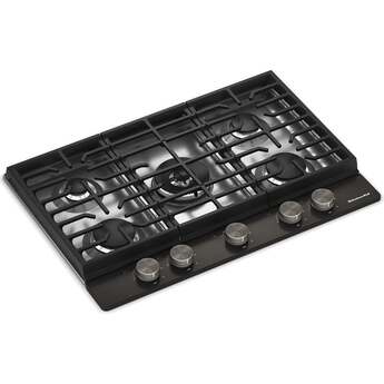 KitchenAid KitchenAid? 30 in. Gas Cooktop with 5 Burners and Integrated Wok Grate: Black Ore — thumbnail 3